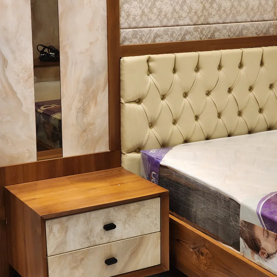 CRAFTOMAX headboard and side unit detail from real client work