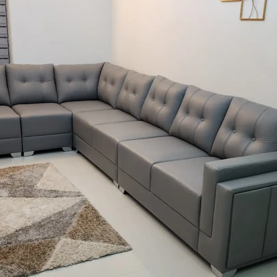 CRAFTOMAX grey sectional sofa completed for a client home