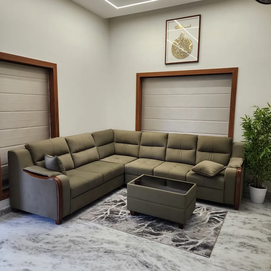 CRAFTOMAX sofa and coffee table setup in client living room